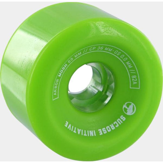 Arbor Mosh Soft Cruiser Longboard Wheels 82a 65mm Green-Black Sheep Skate Shop