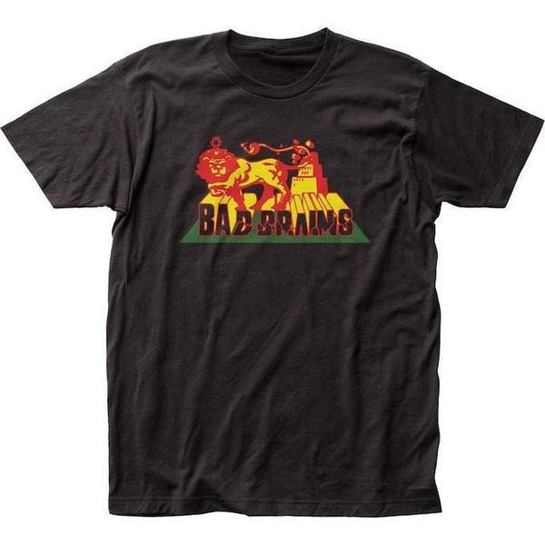 Bad Brains Rasta Lion Tee Black-Black Sheep Skate Shop