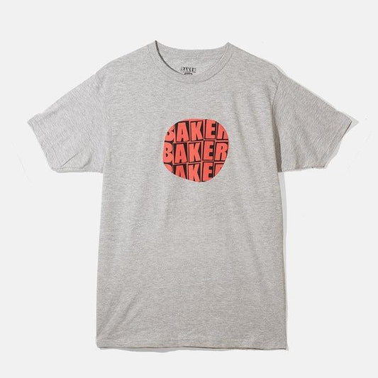 Baker Core Athletic T-Shirt Heather Grey-Black Sheep Skate Shop