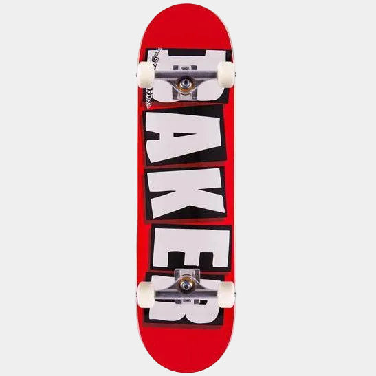 Baker Logo White Premium Youth Complete 7.56"-Black Sheep Skate Shop