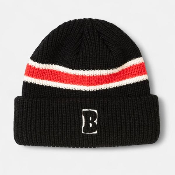Baker Skateboards B Logo Beanie Black - Red - White-Black Sheep Skate Shop
