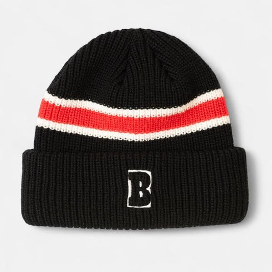 Baker Skateboards B Logo Beanie Black - Red - White-Black Sheep Skate Shop