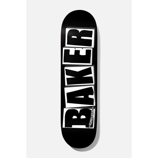 Baker Skateboards Brand Logo Deck 8.0" Black - White-Black Sheep Skate Shop