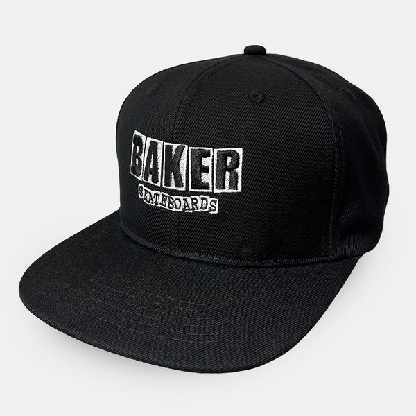 Baker Skateboards Classic Logo Snapback Hat Black-Black Sheep Skate Shop