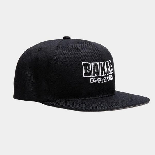 Baker Skateboards Classic Logo Snapback Hat Black-Black Sheep Skate Shop