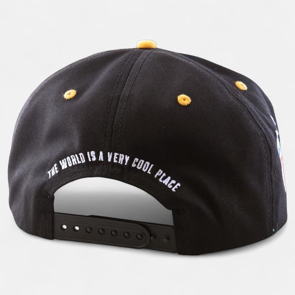 Baker Skateboards Cool Place Snapback Hat Black - Yellow-Black Sheep Skate Shop