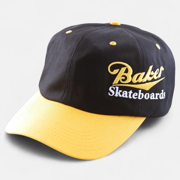 Baker Skateboards Cool Place Snapback Hat Black - Yellow-Black Sheep Skate Shop