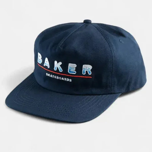 Baker Skateboards Heat Snapback Hat Navy-Black Sheep Skate Shop
