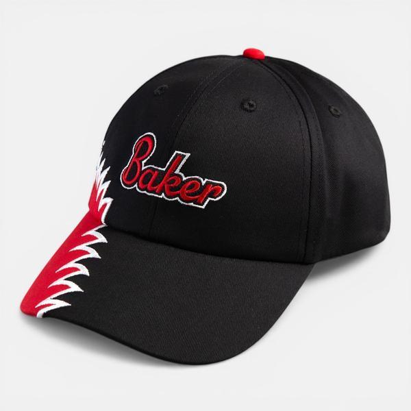 Baker Skateboards Snap On Snapback Hat Black - Red-Black Sheep Skate Shop