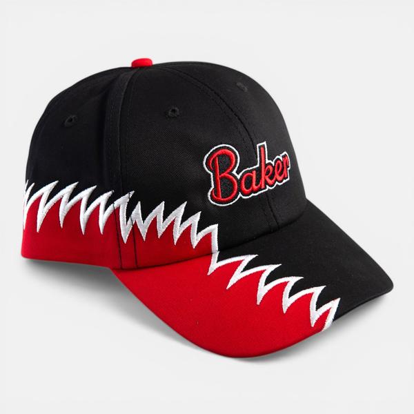 Baker Skateboards Snap On Snapback Hat Black - Red-Black Sheep Skate Shop