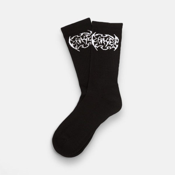 Baker Skateboards Stomp Socks Black - White-Black Sheep Skate Shop