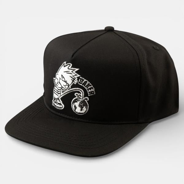 Baker Skateboards Whizz Kid Snapback Hat Black-Black Sheep Skate Shop