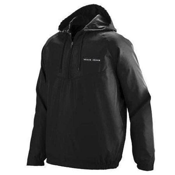 Black Sheep 1/2 Zip Jacket Black-Black Sheep Skate Shop