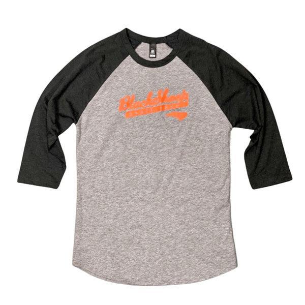 Black Sheep Athletic Logo Raglan Tee Heather Grey-Black Sheep Skate Shop