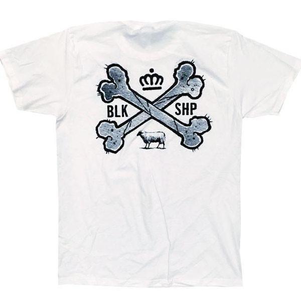 Black Sheep Bones Tee White-Black Sheep Skate Shop