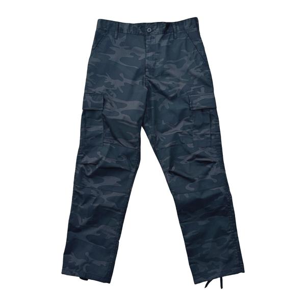 Black Sheep Cargo Skate Pants - Midnight Black Camo-Black Sheep Skate Shop