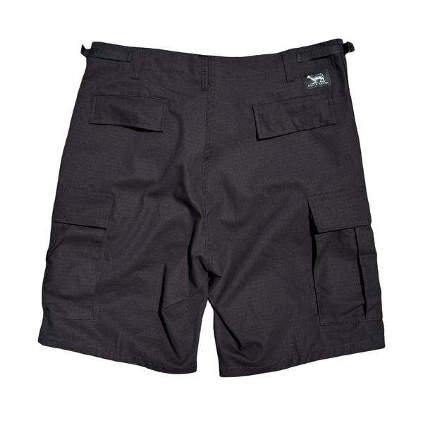 Black Sheep Cargo Skate Shorts - Black-Black Sheep Skate Shop