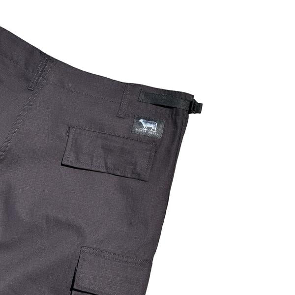 Black Sheep Cargo Skate Shorts - Black-Black Sheep Skate Shop