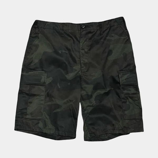 Black Sheep Cargo Skate Shorts - Midnight Woodland Camo-Black Sheep Skate Shop