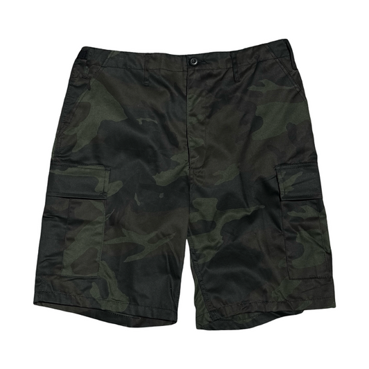 Black Sheep Cargo Skate Shorts - Midnight Woodland Camo-Black Sheep Skate Shop