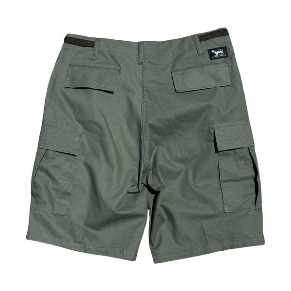 Black Sheep Cargo Skate Shorts - Olive Drab-Black Sheep Skate Shop