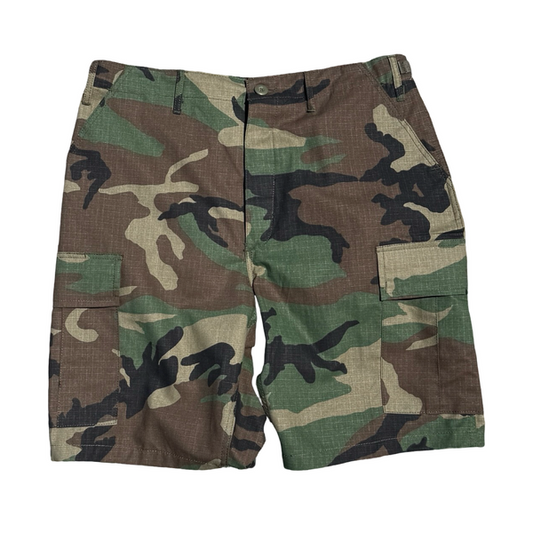 Black Sheep Cargo Skate Shorts - Woodland Camo-Black Sheep Skate Shop