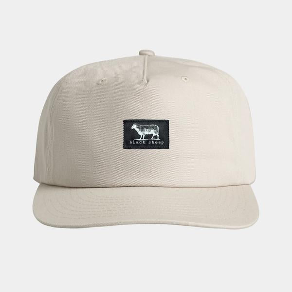 Black Sheep Cotton "Surf Cap" Snapback Hat Bone-Black Sheep Skate Shop