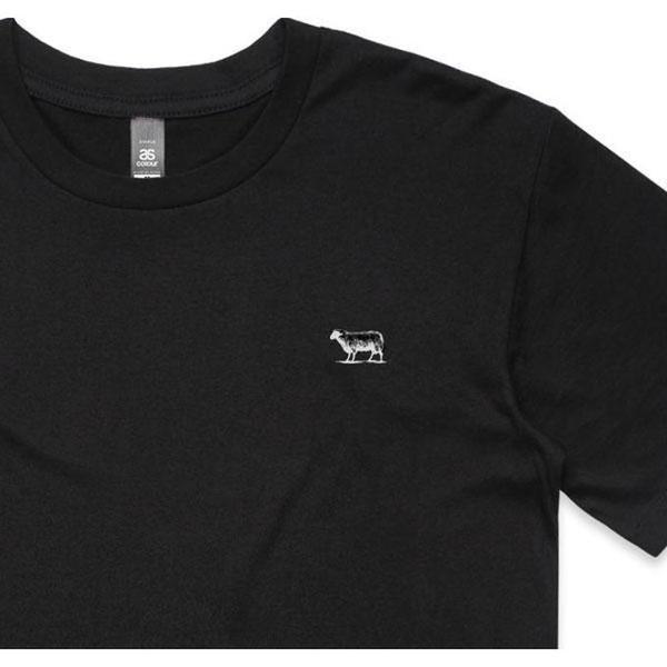 Black Sheep Embroidered Icon Tee Black-Black Sheep Skate Shop