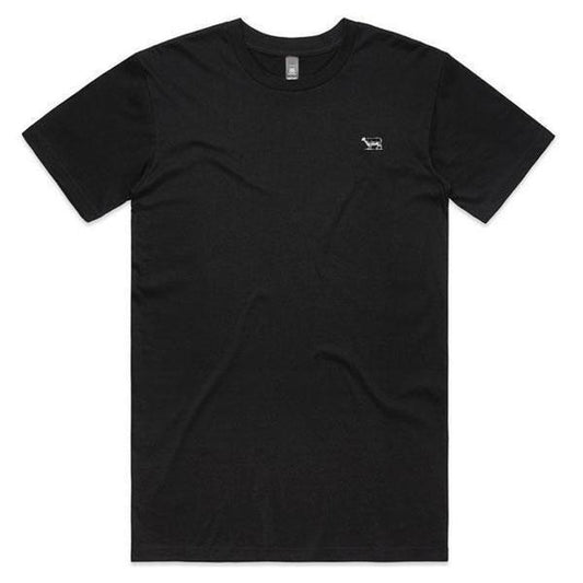 Black Sheep Embroidered Icon Tee Black-Black Sheep Skate Shop