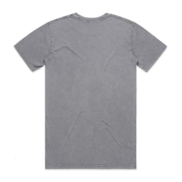Black Sheep Embroidered Icon Tee Faded Ash Stone Wash-Black Sheep Skate Shop