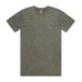 Black Sheep Embroidered Icon Tee Faded Moss Stone Wash-Black Sheep Skate Shop