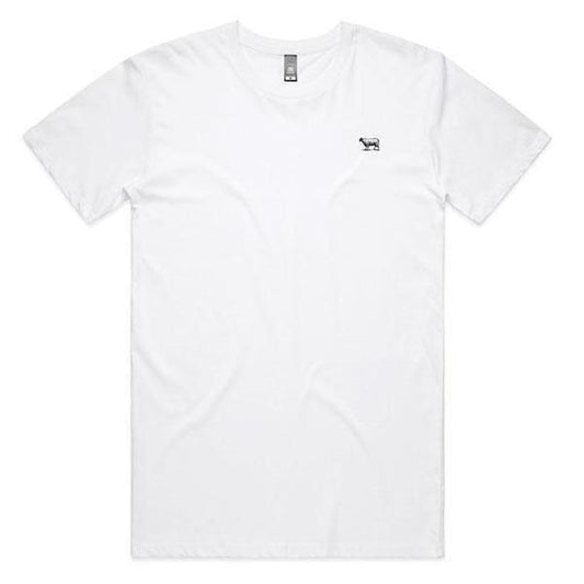 Black Sheep Embroidered Icon Tee White-Black Sheep Skate Shop