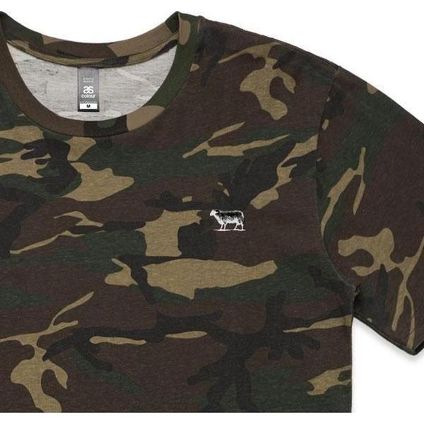 Black Sheep Embroidered Icon Tee Woodland Camo-Black Sheep Skate Shop