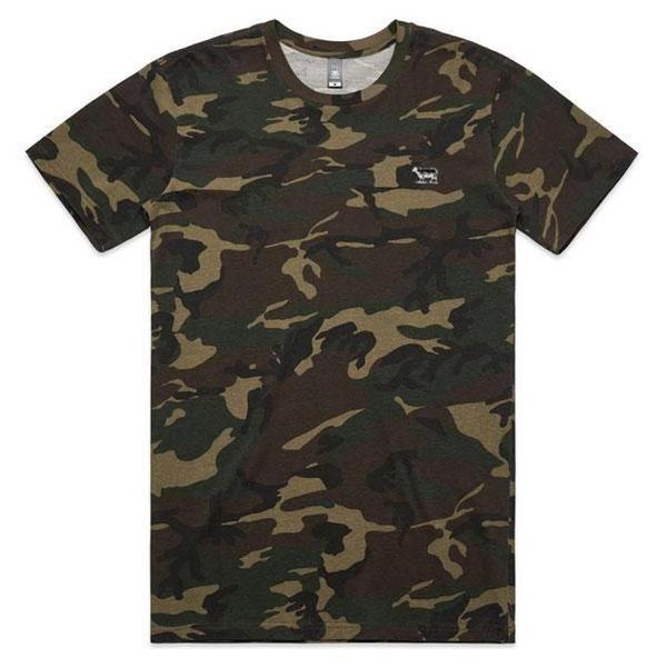 Black Sheep Embroidered Icon Tee Woodland Camo-Black Sheep Skate Shop