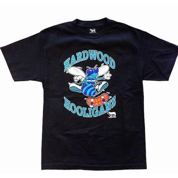 Black Sheep Hardwood Hooligans Tee Black-Black Sheep Skate Shop