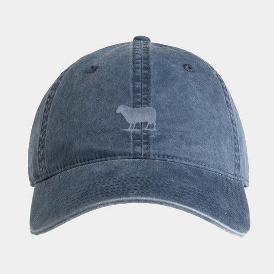 Black Sheep Icon Fill Unstructured Dad Hat Faded Midnight Blue-Black Sheep Skate Shop