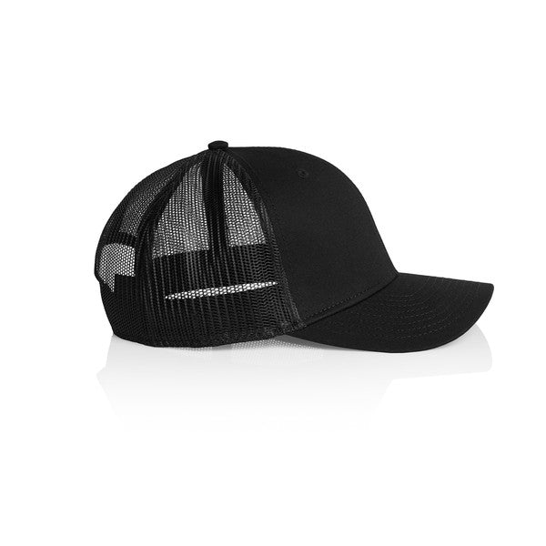 Black Sheep Icon Label Mesh Trucker Hat Black - Black-Black Sheep Skate Shop