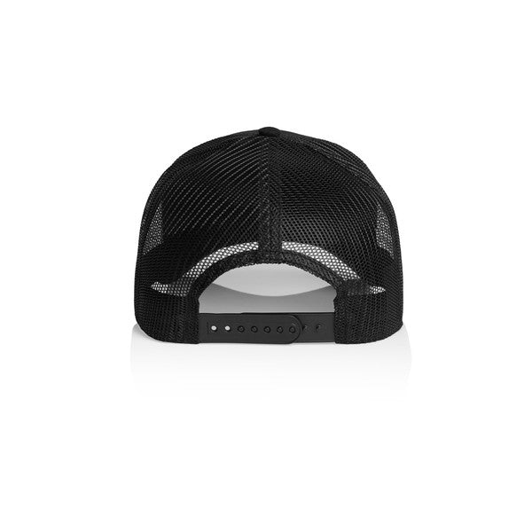 Black Sheep Icon Label Mesh Trucker Hat Black - Black-Black Sheep Skate Shop