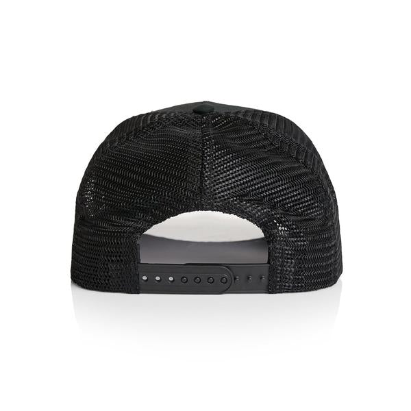 Black Sheep Icon Label Mesh Trucker Hat Blackout-Black Sheep Skate Shop