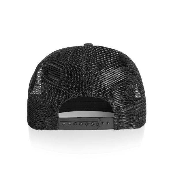 Black Sheep Icon Label Mesh Trucker Hat Faded Black-Black Sheep Skate Shop