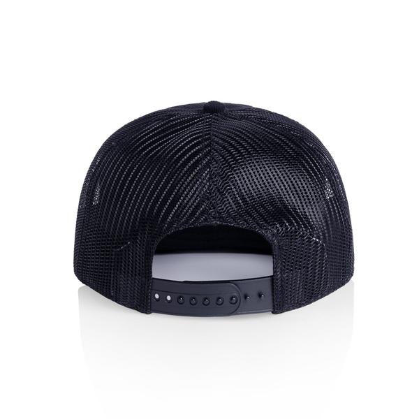 Black Sheep Icon Label Mesh Trucker Hat Midnight Blue Corduroy-Black Sheep Skate Shop