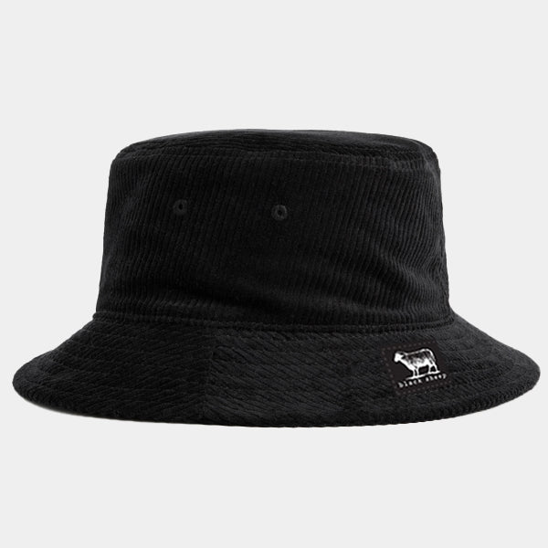 Black Sheep Icon Label Premium Corduroy Bucket Black-Black Sheep Skate Shop