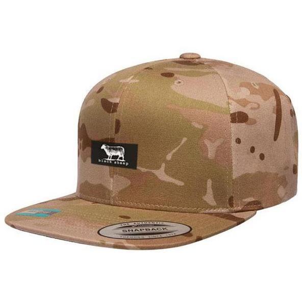 Black Sheep Icon Label Snapback Hat - MultiCam-Black Sheep Skate Shop