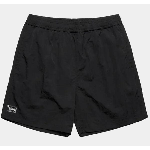 Black Sheep Icon Swim Shorts 17" Black-Black Sheep Skate Shop