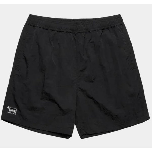 Black Sheep Icon Swim Shorts 17" Black-Black Sheep Skate Shop
