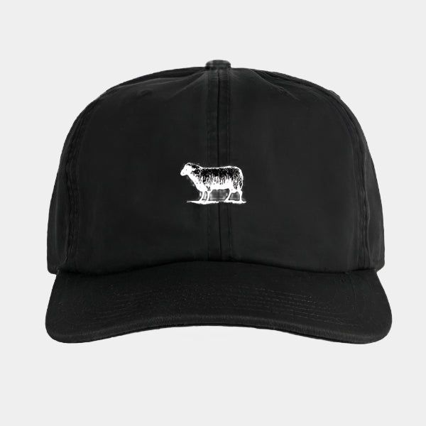 Black Sheep Icon Unstructured 6-Panel Hat Black – Black