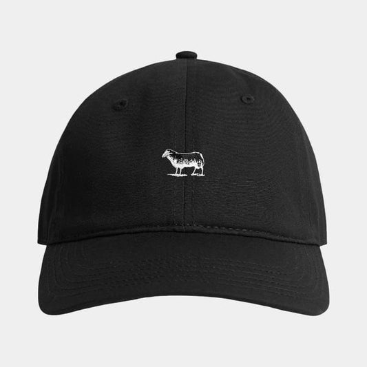 Black Sheep Icon Unstructured Dad Hat Black-Black Sheep Skate Shop