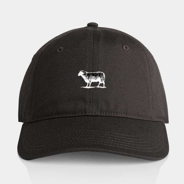 Black Sheep Icon Unstructured Dad Hat Coal-Black Sheep Skate Shop