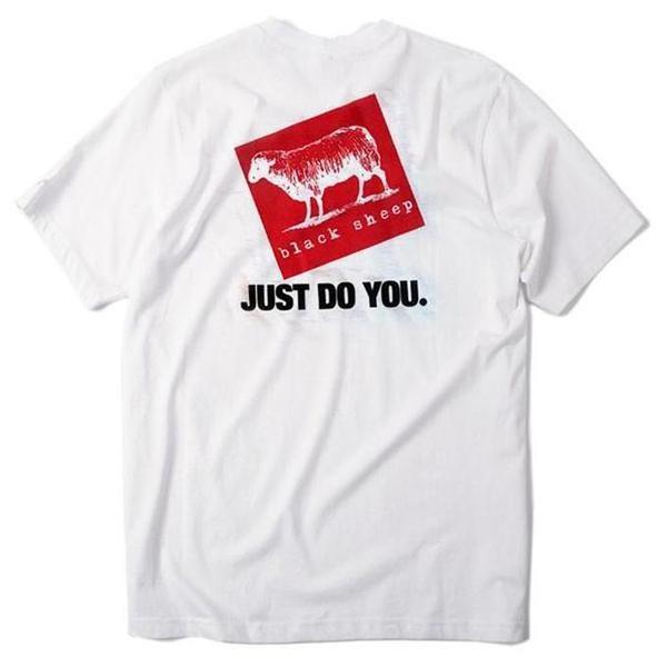 Black Sheep Just Do You Tee White-Black Sheep Skate Shop