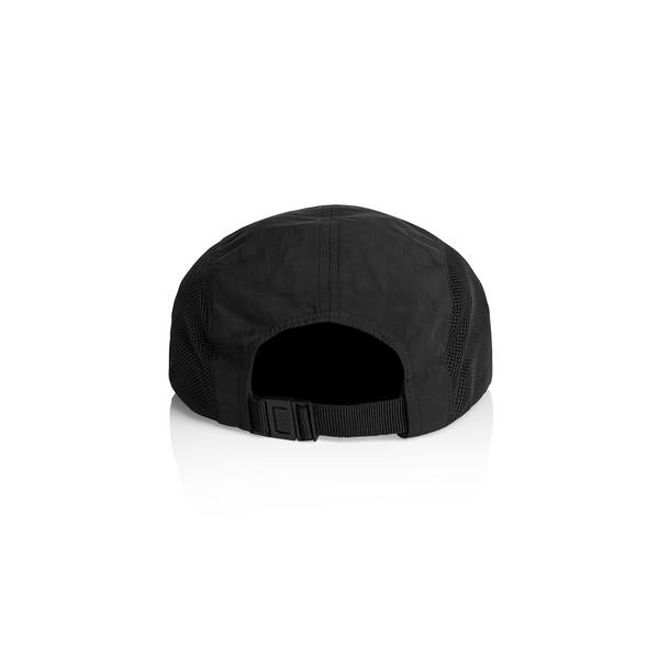 Black Sheep Label Active Nylon 5 Panel Hat Black-Black Sheep Skate Shop